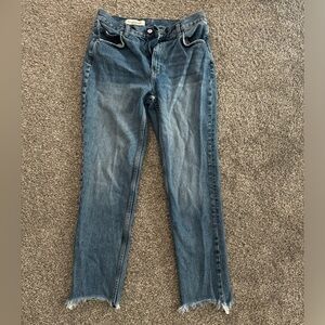 Pilcro and the Letterpress Blue Straight Leg Jeans